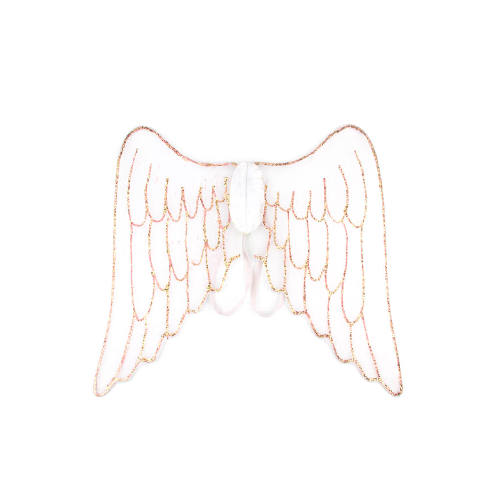 Or Glitter Plume-comme le Nylon Ailes