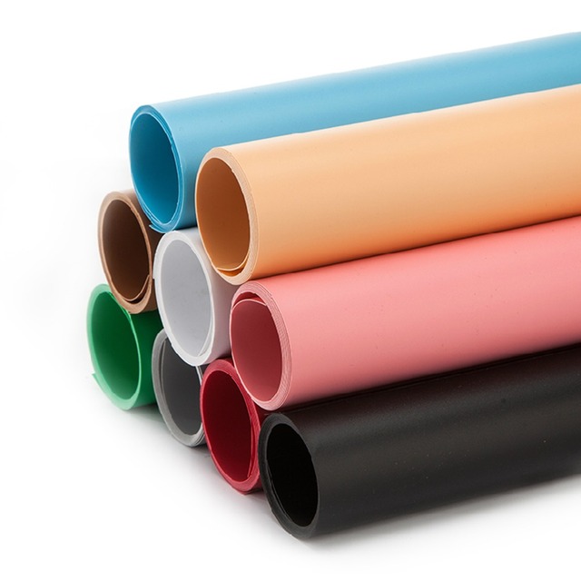 Photo Studio 100*200cm Solid Color Matt PVC Background Backdrops for Photographers White Black Gray Pink Blue Green Coffee