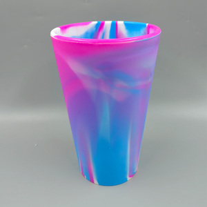 Vaso para beber, vaso para bebidas de jugo, vaso de silicona transparente, vasos para latas de cerveza con tapas y pajitas para fiesta de bar - Product Image 4