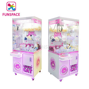 Funspace vente en gros personnalisé pas cher monnayeur enfant arcade poupée grue jouet griffe machine <span class=keywords><strong>de</strong></span> <span class=keywords><strong>jeu</strong></span> - Product Image 5