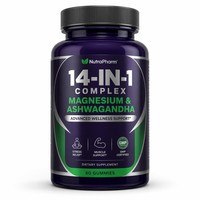 Complément alimentaire en gommes pour adultes OEM/ODM, calcium, magnésium, zinc, vitamine B12 K2, améliore l'immunité, 2 gommes par dose, 60 gommes