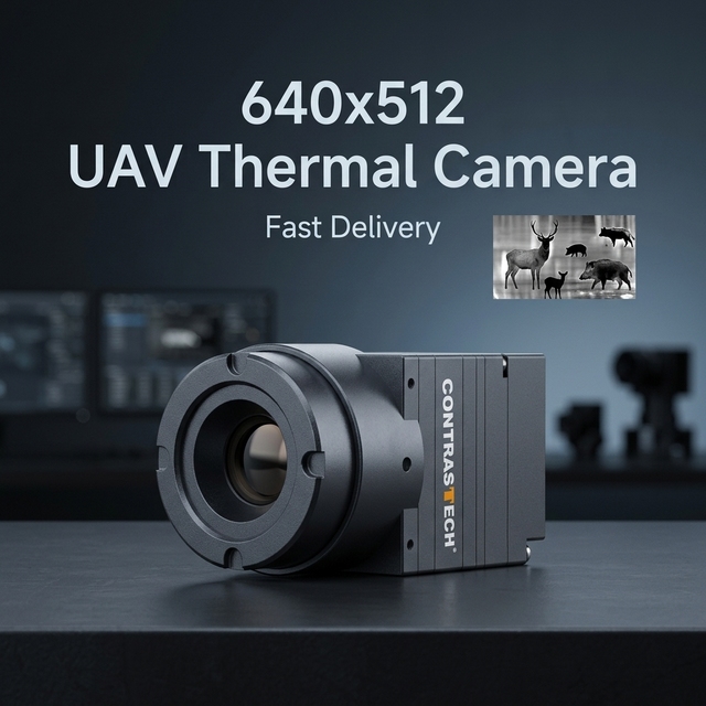 Uncooled VOX 640x512 60Hz 9.1mm 13mm Drone Thermal Camera for UAV Payloads