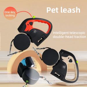 Tienda de Mascotas Producto Accesorios para Perros Cargable Nylon Lujo Perro Salchicha Retráctil Correa Doble para Perro con Luz - Product Image 4