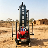 Machine de forage de puits d'eau sur chenilles hydrauliques personnalisable, petite foreuse pneumatique pour l'exploration minière