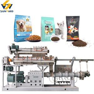 Fabricant de machines extrudeuses automatiques pour aliments pour animaux de compagnie, ligne de fabrication d'aliments pour chiots et chiens, équipement de machinerie - Product Image 1