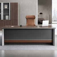 Bureau de direction moderne de luxe en forme de L pour PDG, poste de travail, mobilier de bureau design