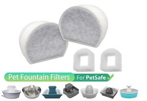 Filtros de Repuesto para Bebedero PetSafe, Carbón Activado y Algodón, Compatibles con Bebedero PetSafe, Embalaje Neutral - Product Image 2