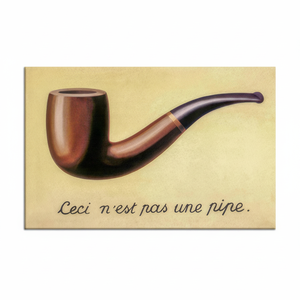 ศิลปะผ้าใบพิมพ์ลายปรัชญาเหนือจริง: ท่อ Ceci Pas Une, ห่อผ้าใบ - Product Image 2
