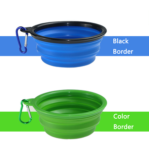 Tigela de Viagem Personalizada por Atacado, Tigela de Água de Silicone Portátil para Animais de Estimação, Tigela Dobrável para Cães - Product Image 2