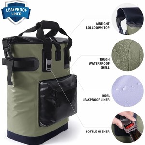 Kayak moderne vert design TPU sac fourre-tout avec logo personnalisé grande capacité étanche pour plage camping randonnée stockage des aliments - Product Image 4