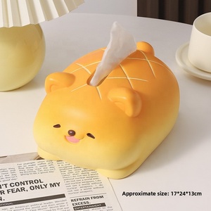 Caja de Pañuelos Decorativa de Resina con Forma de Piña Estilo INS, Ecológica, Decoración <span class=keywords><strong>para</strong></span> el Hogar, Accesorio Elegante <span class=keywords><strong>para</strong></span> Mesa de Centro, Puppy SE7ART - Product Image 6