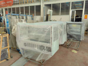 <span class=keywords><strong>Vitrine</strong></span> à gâteaux sur socle en marbre, 2 étagères, réfrigérateur-congélateur commercial, <span class=keywords><strong>vitrine</strong></span> <span class=keywords><strong>réfrigérée</strong></span> à tubes en cuivre - Product Image 3