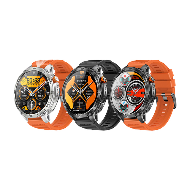 730mAh 1.75inch AMOLED Screen K69 Smart Watch Multiple Sport Modes With Flashlight Call Heart Rate Monitor Sleep Detection