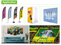 Rouleau de tissu polyester tricoté pour sublimation, idéal pour la publicité, l'impression par sublimation, les enveloppes textiles et les drapeaux/bannières.