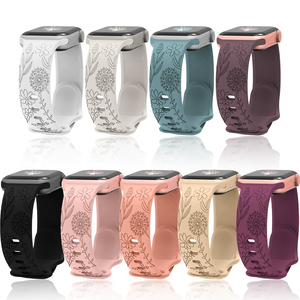 Ultra 49mm di lusso morbido Silicone da donna piccolo dente di leone floreale cinturino traspirante per <span class=keywords><strong>Apple</strong></span> <span class=keywords><strong>Watch</strong></span> serie 10 9 8 <span class=keywords><strong>SE</strong></span> - Product Image 2