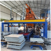 Nouveau type machine d'empilage de pierre artificielle entièrement automatique de structure métallique, équipement d'empilage automatique de brique en béton