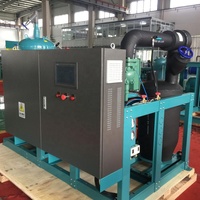 Schroef Compressor 160hp HSN8591-160-40p Schroef Condenserende Eenheid Voor Tunnel Koude Kamer