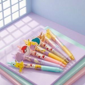 Korean pokemon Ditto Mascot Mechanical Pencil 0.5 mm Multi-Colored 24 PCS <b>Set</b> <b>Kids</b> <b>Stationery</b> Cute Character Pikaed Anime - Product Image 3