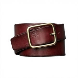 Ceintures en cuir de vache sur mesure avec boucle en acier, style vintage, qualité supérieure, style de fête pour hommes, fabriquées en Inde - Product Image 3