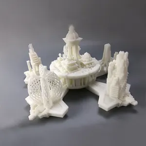 Landschaft miniatur modell 3D prototyp gebäude modell nach 3D CNC modell hersteller
