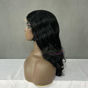 Perruque en cheveux humains 16 pouces Nature 350% Bouncy Curl 4x4 SDD, produit personnalisable - Product Image 3