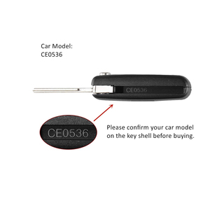 Télécommande de remplacement à 3 boutons avec support de pile à rainure CE0536 pour clé de voiture Peugeot 107 207 307 <span class=keywords><strong>407</strong></span> 607 208 308 408 - Product Image 4