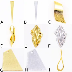 Malocchio, goccia lacrima, in ottone a base di gioielli fai da te ciondolo attaccamento, placcato in vero oro, non facile da offuscare N29 - Product Image 3