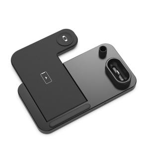 Nueva llegada <span class=keywords><strong>2022</strong></span> 4 en 1 cargador inalámbrico soporte de carga inalámbrico rápido para teléfono inteligente reloj inteligente iphone ipad <span class=keywords><strong>airpods</strong></span> - Product Image 5