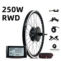 Moteur de roue arrière 48V 250W à entraînement rotatif, instrumentation en option