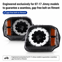 Conjunto de Faros Delanteros LED Modificados con Luces de Circulación Diurna y Señales de Giro para Suzuki Jimny 2007-2015