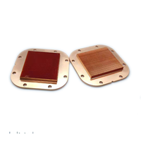 Bloc de refroidissement liquide pour CPU personnalisé en cuivre avec kit de dissipateur thermique à ailettes en cuivre usiné CNC, pièce de dissipateur thermique usinée par CNC, refroidisseur liquide pour CPU