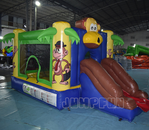 Toboggan gonflable Jumpfun <span class=keywords><strong>pas</strong></span> <span class=keywords><strong>cher</strong></span> pour tout-petits Offre Spéciale usage familial maison de rebond <span class=keywords><strong>petit</strong></span> singe château sautant pour les enfants - Product Image 1