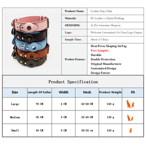 Accessori per Animali Domestici <span class=keywords><strong>2026</strong></span>, Collari per Cani in Pelle PU Nera Vegana, Personalizzabili OEM ODM con Logo - Product Image 3
