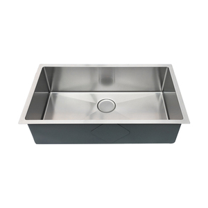 Évier de <span class=keywords><strong>cuisine</strong></span> rectangulaire en acier inoxydable 304 de qualité supérieure, à montage <span class=keywords><strong>sous</strong></span> plan, fait à la main, à un seul bac, en vente actuellement - Product Image 1