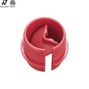Conector de Cable Termocontraíble de Nailon Rojo de 3/4 Pulgadas, Accesorio de Encaje sin Metal para Organización de Cables, Material PP, Certificación ETL CETL - Product Image 1