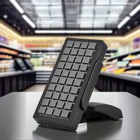 Precio de fábrica, Mini teclado de cajero POS programable de 40 teclas con lector de tarjetas magnéticas KB40 para sistema POS