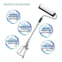 Accessoires pour pistolet de peinture sans air, brosse à rouleau électrique, alliage d'aluminium télescopique, auto-amorçant, application de peinture murale, peinture au latex