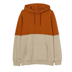 Unisex Color Blocking Hooded Sweatshirt Oversized Fit Casual Pocket Long Sleeve Autumn Wear 2027 - Product Image 1