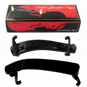 Wholesale price violin accessories adjustable black violin shoulder rest 1/4-1/8,4/4-3/4,1/2 with color box