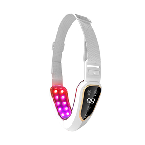 V-Shape Firming Heating Red Light Therapy Face Shaping Double Chin Remover Face Lifting Device 12 Modes USB Facial Massager