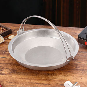 อุปกรณ์ครัวคุณภาพสูง หม้อสแตนเลสเคลือบกันติด สำหรับทำซุป ผัดอาหาร ทำพาเอลลา พร้อมหูจับสองข้าง - Product Image 5