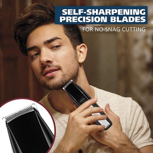 เครื่องตัดแต่งขนสแตนเลสใช้ในร้านตัดผมแบบมืออาชีพใช้แบตเตอรี่กันน้ำได้ใช้ในบ้าน - Product Image 2