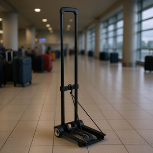 Carretilla de Mano Plegable con Capacidad para 110 Libras, Carro de Equipaje Plegable con 2 Ruedas, Cuerda Elástica, Plataforma de Transporte - Product Image 2