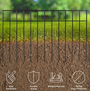 Barriera animale decorativa del metallo della barriera del cane di alta qualità su ordinazione per il giardino - Product Image 3
