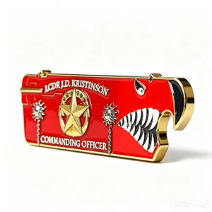 Pin de recuerdo de matrícula de aluminio personalizado, insignia esmaltada impresa en serigrafía, acabado brillante, regalo universal para exhibición - Product Image 3