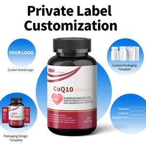 Complément alimentaire pour la santé cardiaque, marque privée OEM, capsules de coenzyme Q10 en gélules molles, pour les vendeurs Amazon FBA, conforme aux normes COA et testées par un tiers. - Product Image 2