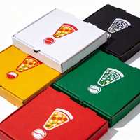 Boîte à pizza personnalisée en gros, écologique, résistante, de qualité alimentaire, en carton ondulé de 6 à 12 pouces pour la livraison de pizzas