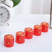 Capsule thermorétractable en PVC pour bouchon de bouteille de whisky, liqueur ou vin, à prix réduit, avec dessus gaufré