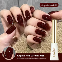 Vernis à ongles gel UV LED 10ml Soak Off Rouge Vin Brillant pour l'automne et Halloween, Gel de couleur longue durée pour manucure, pour salon, maison et DIY