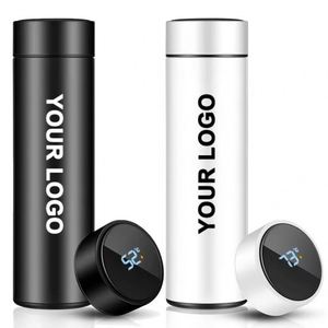 CJX1 Promotion Corporate Activity Business Gift <b>Smart</b> Vacuum Flasks with Temperature 500ml Water Bottle with Custom Logo Printed - Product Image 2